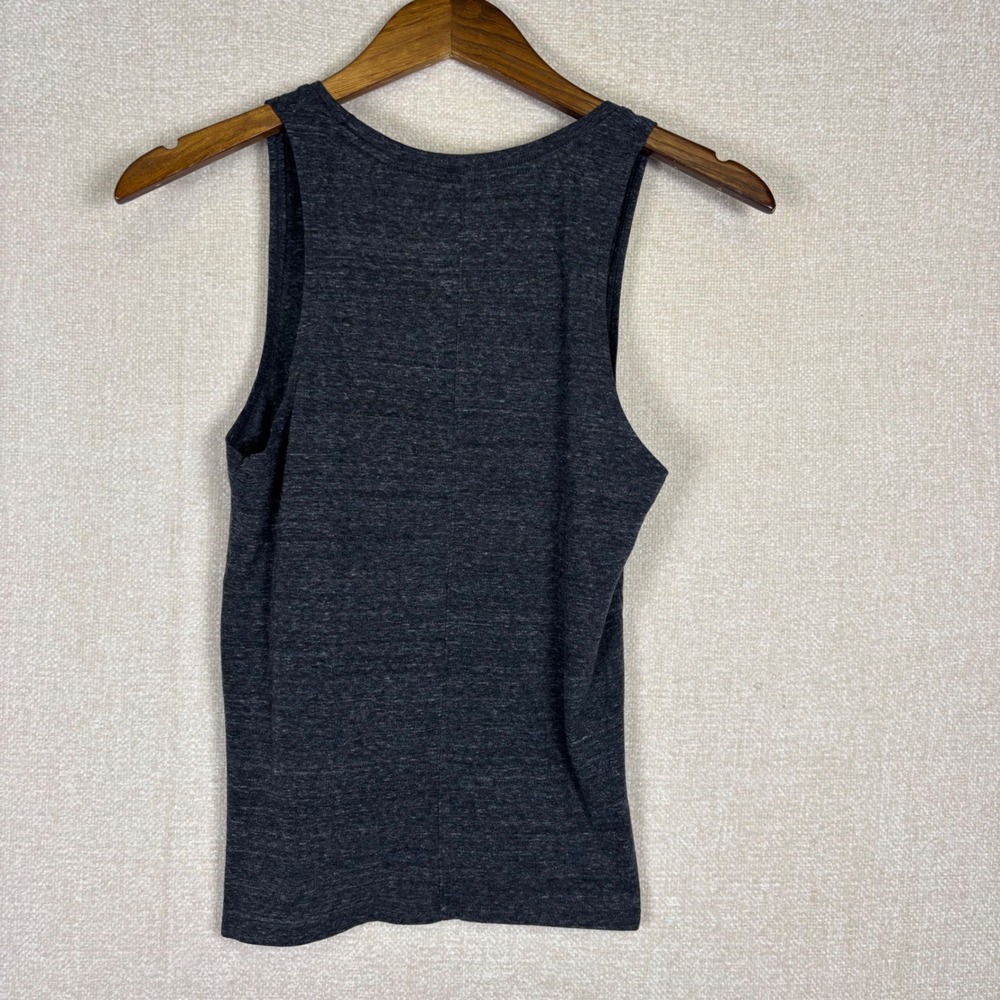 Vans Off The Wall Women Small Tank Top Skeleton Graphic High Low Gray Sleeveless - Picture 2 of 6